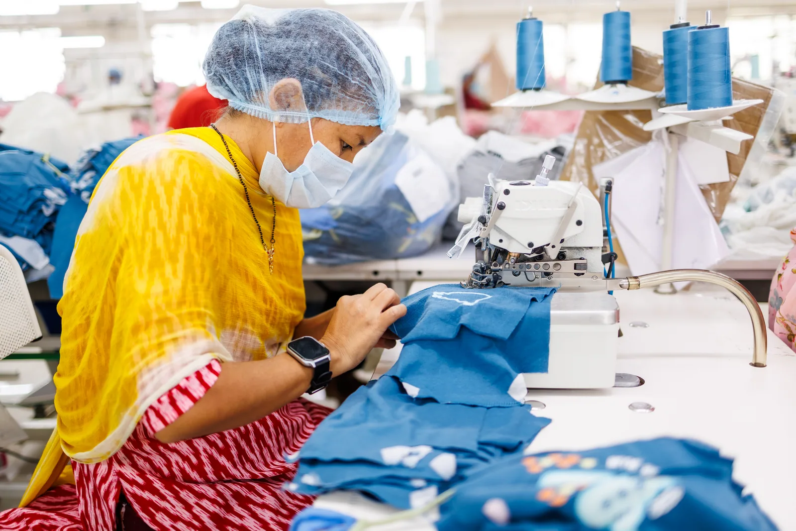 Garment making at Cossmo Tex